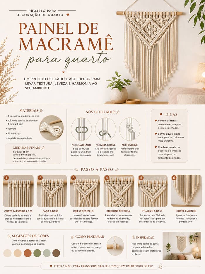 Projeto de macramê entregue 7